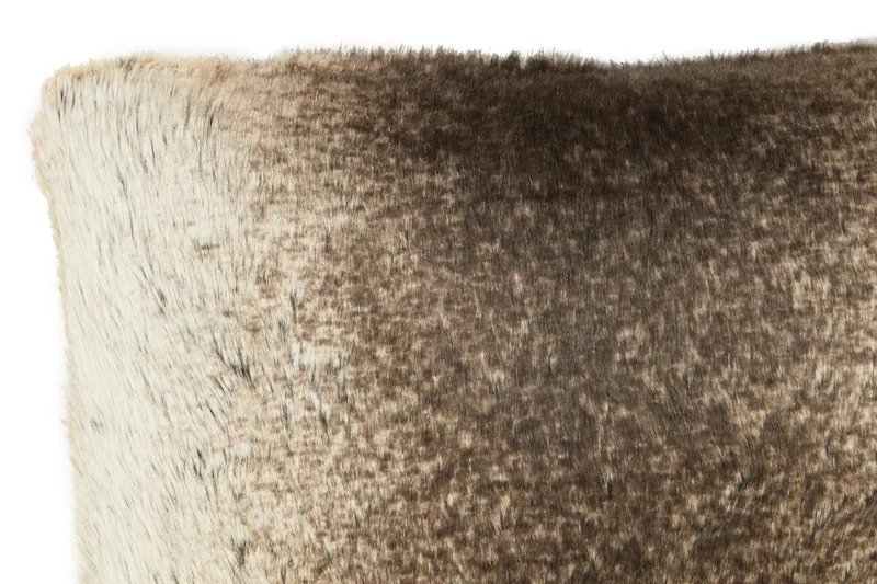 Bosie Lamina Mocha Ombre Rectangular Fur Cushion