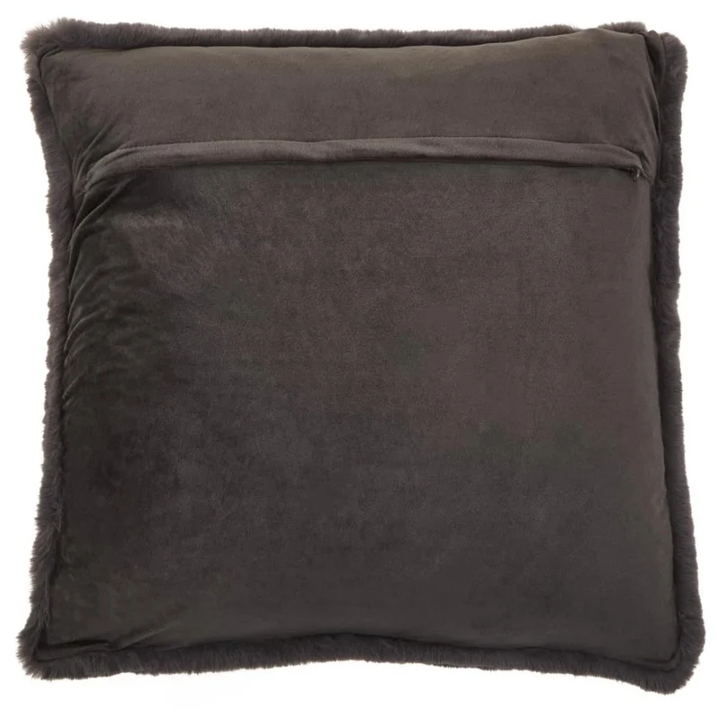 Bosie Lamina Grey Square Fur Cushion