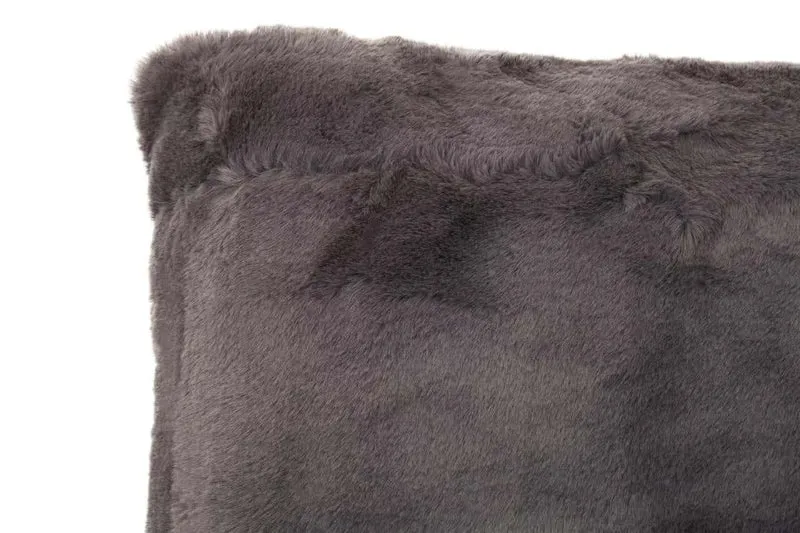 Bosie Lamina Grey Rectangular Fur Cushion