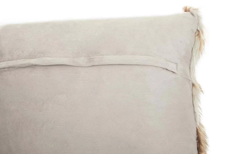 Bosie Lamina Grey And Natural Square Fur Cushion