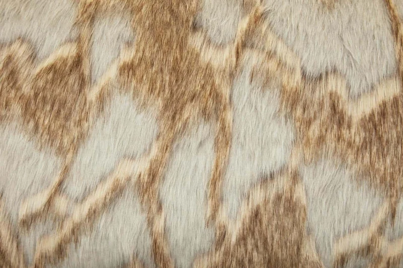 Bosie Lamina Grey And Natural Fur Cushion