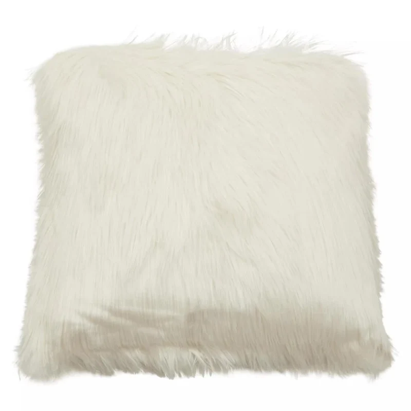 Bosie Lamina Cream Square Fur Cushion