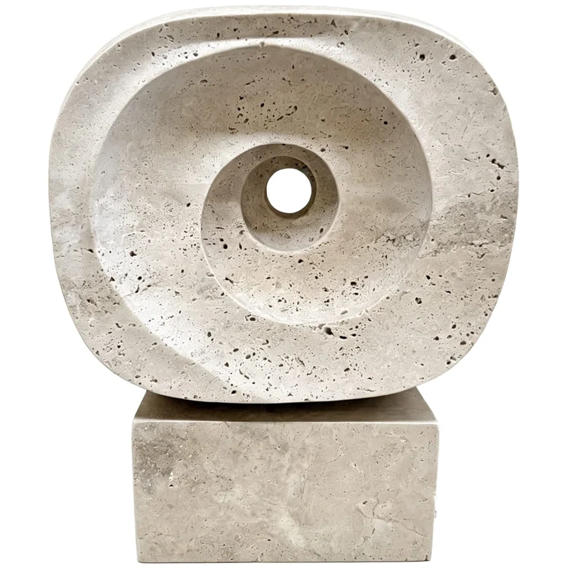 Atticus Sculpture in Travertine