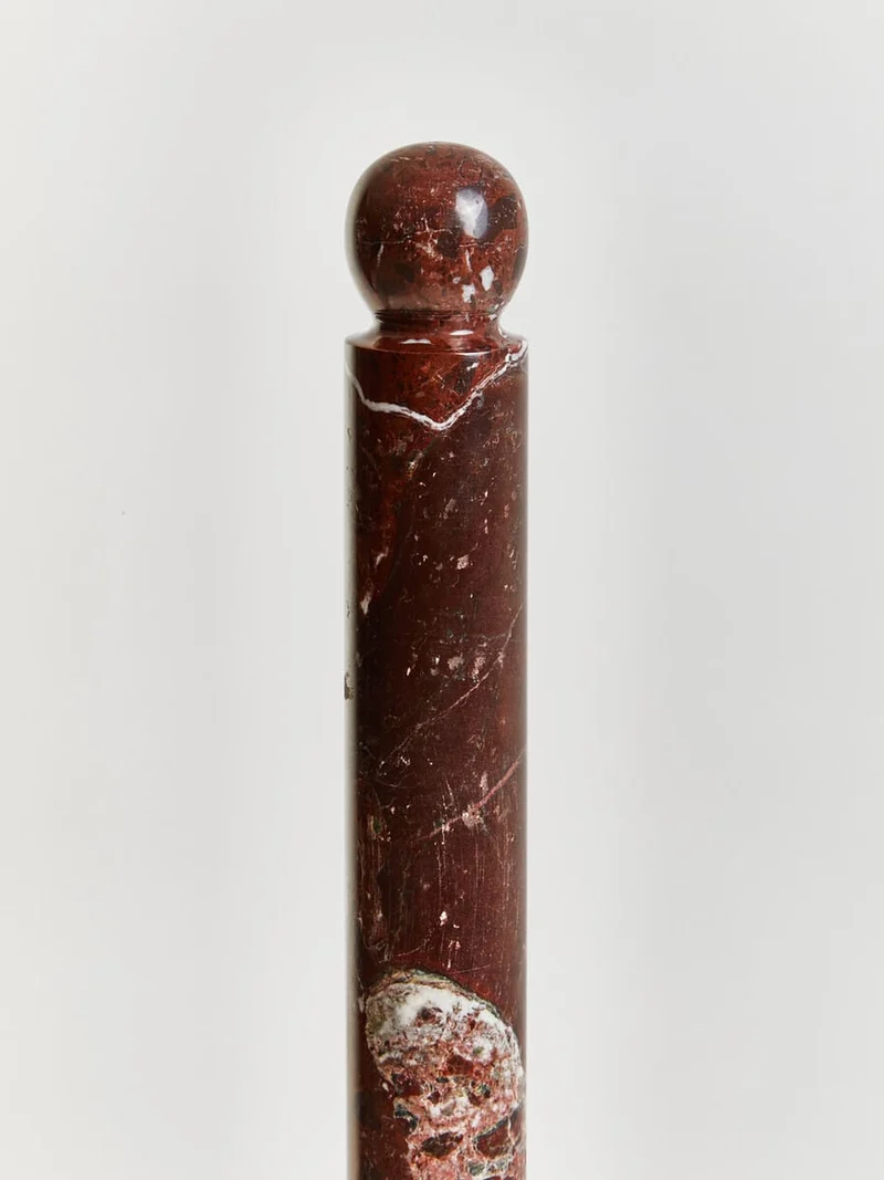 Salmo Red and White Marble Kitchen Roll Holder