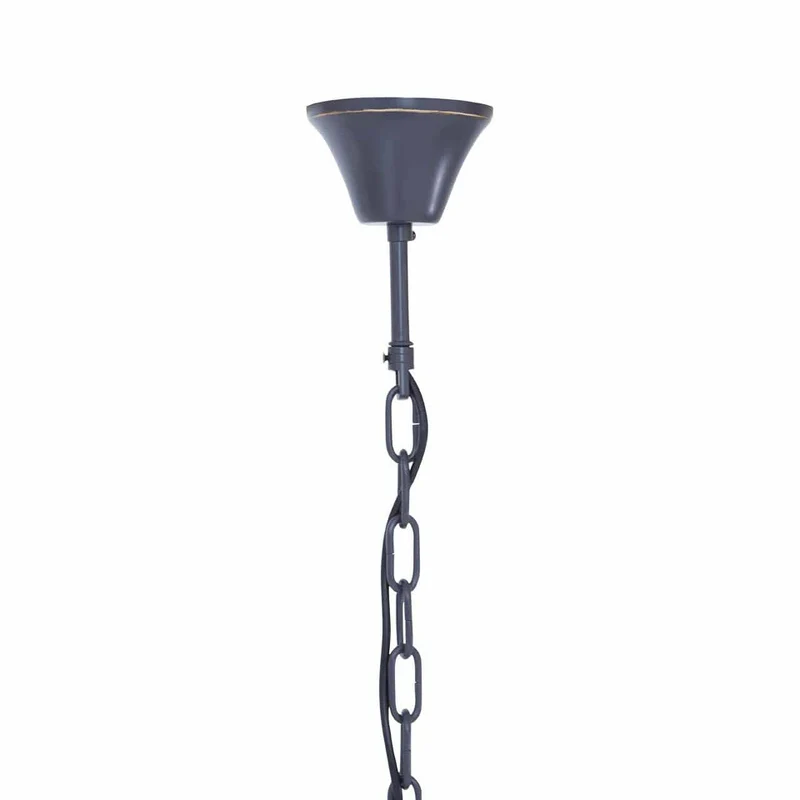 Salasco 3 Tier Black Finish Glass Chandelier