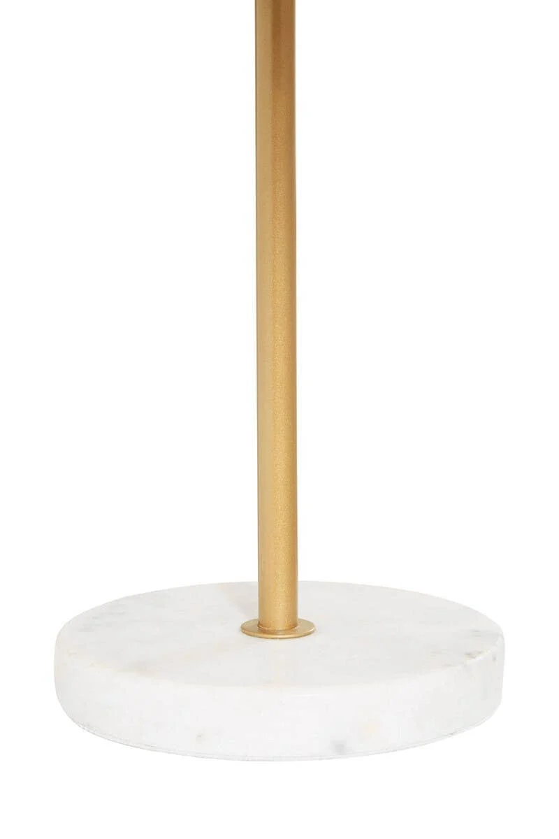 Revive Two Light Gold Finish Table Lamp with White Marble Base