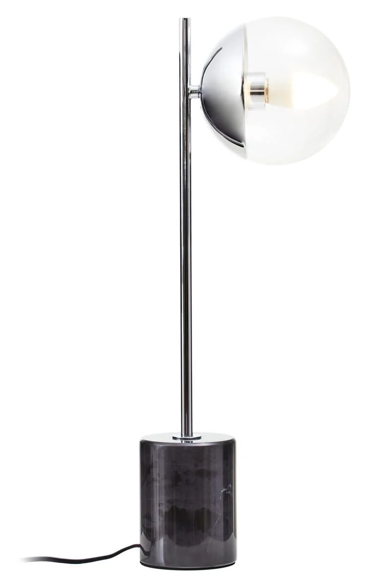 Revive Small Silver Finish Metal Table Lamp