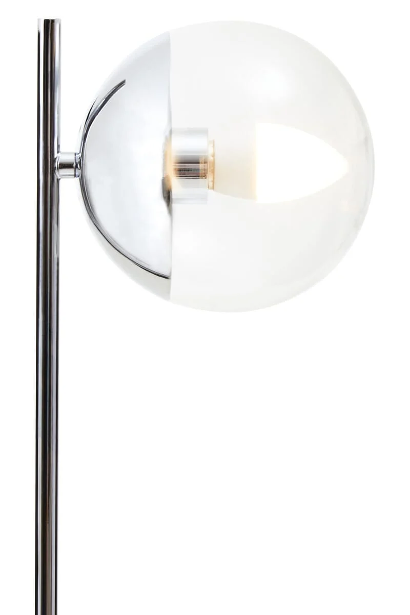 Revive Small Silver Finish Metal Table Lamp