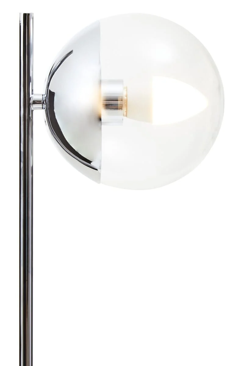 Revive Small Silver Finish Metal Table Lamp