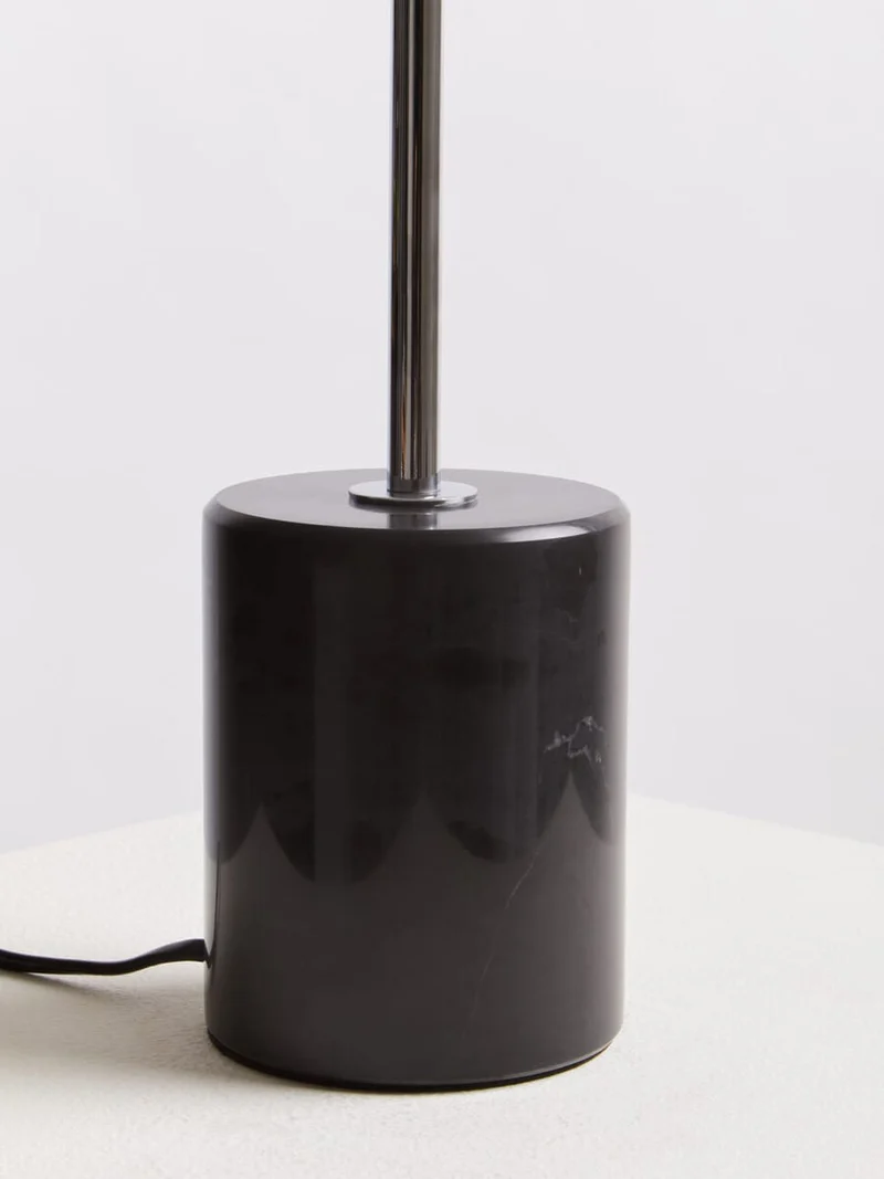 Revive Small Silver Finish Metal Table Lamp