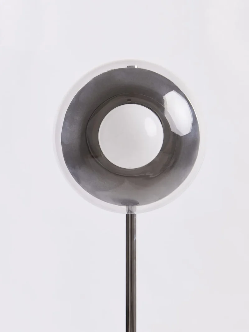 Revive Small Silver Finish Metal Table Lamp