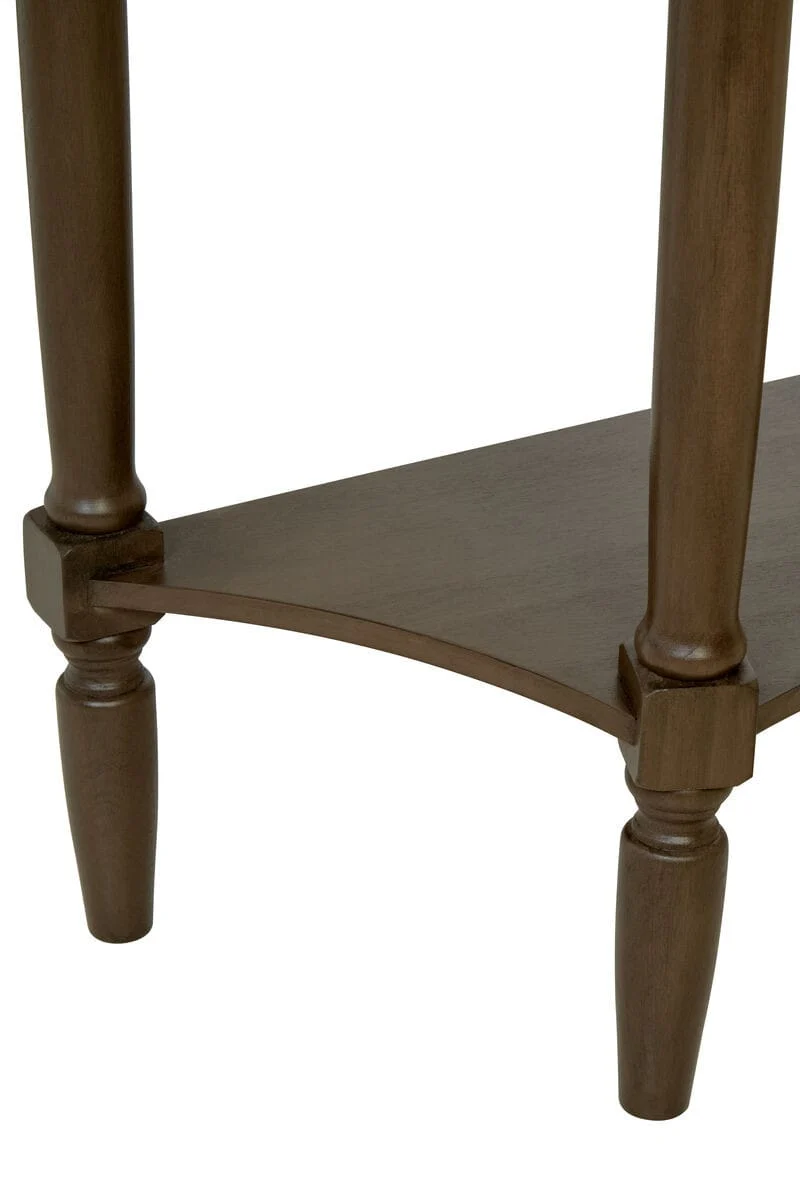 Heritage Dark Brown One Drawer Wooden Console Table