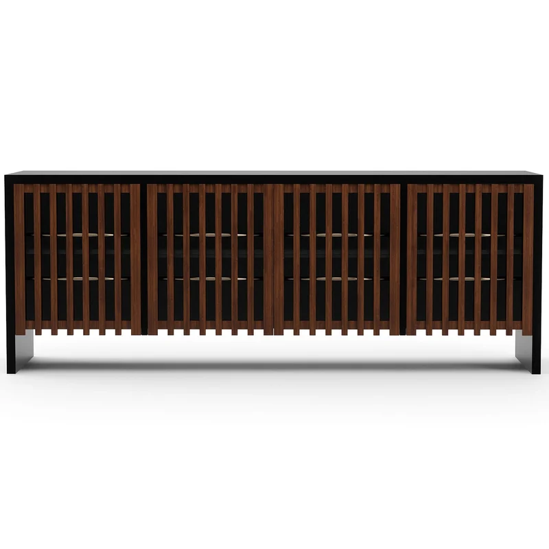 Pinstripe Dark Sideboard