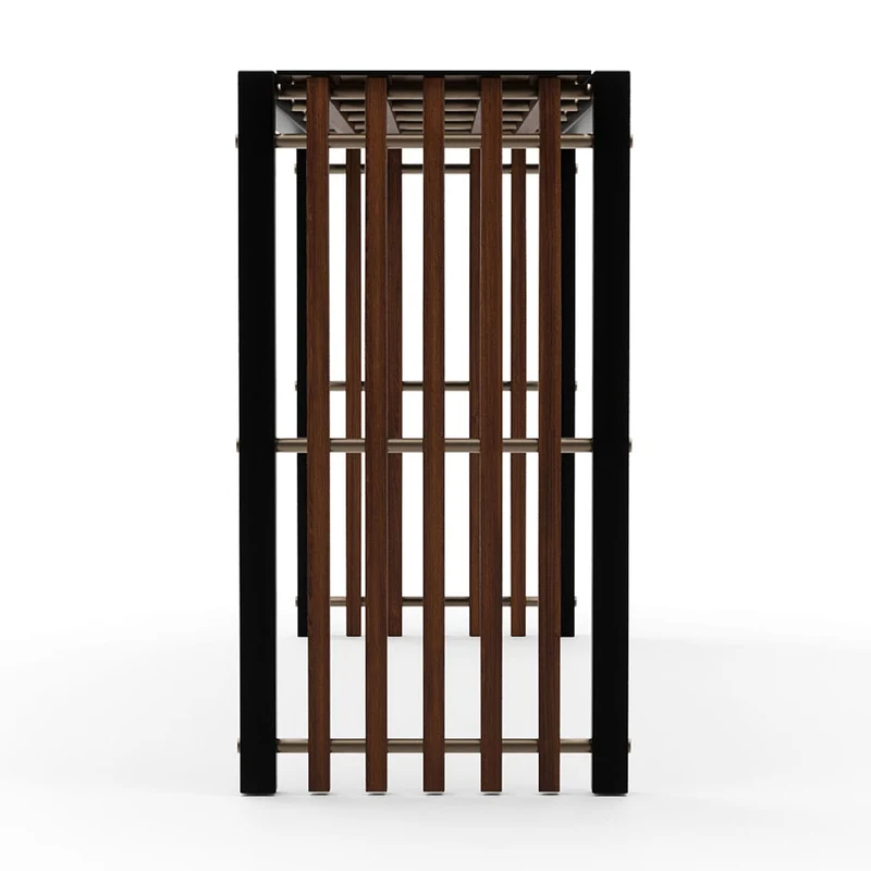 Pinstripe Dark Console Table