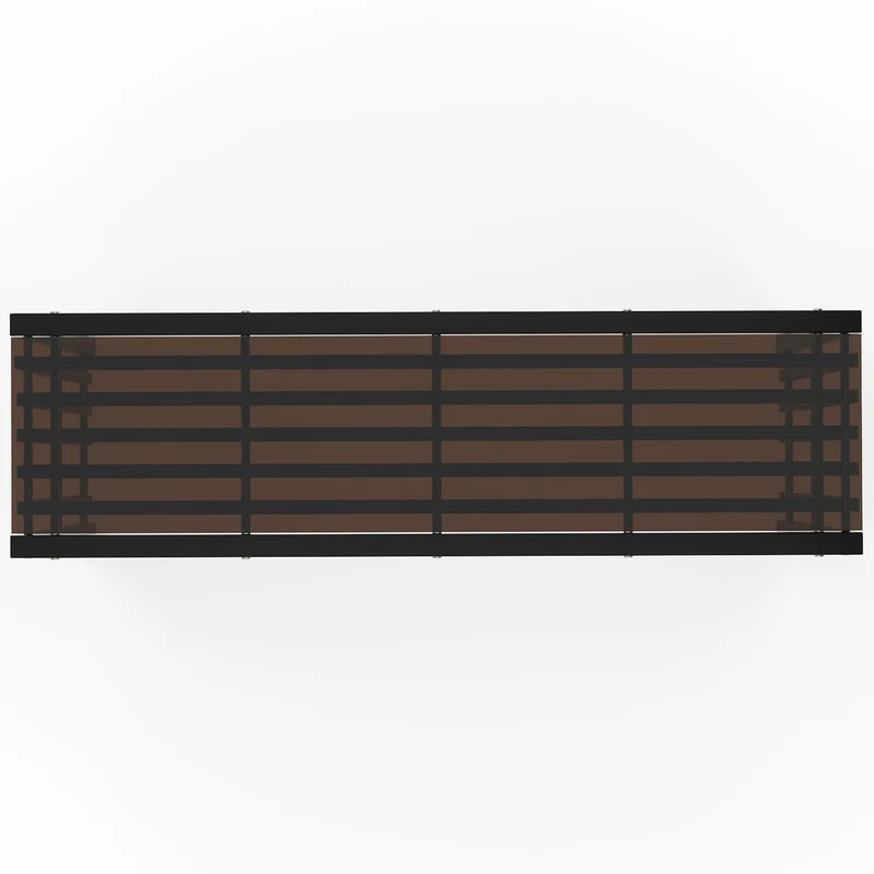 Pinstripe Dark Console Table