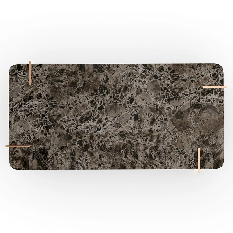 Altura Rectangular Coffee Table with Stone Top