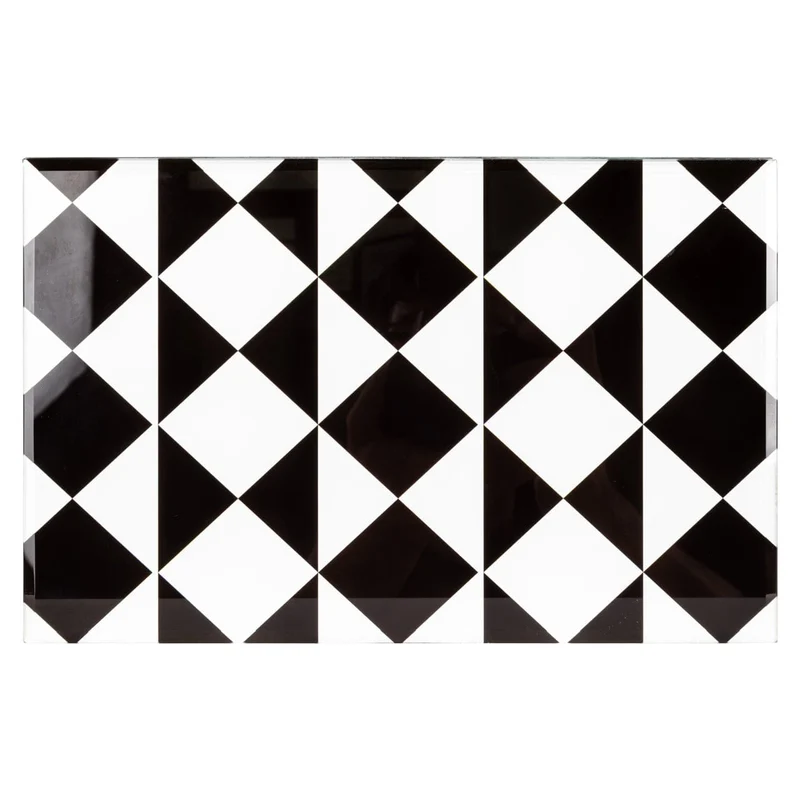Storage box Silas black/white large | OUTLET