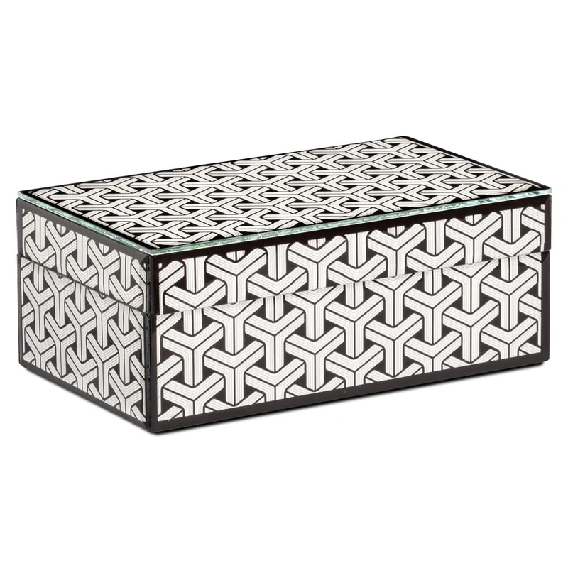 Storage box Feliz black/white small | OUTLET
