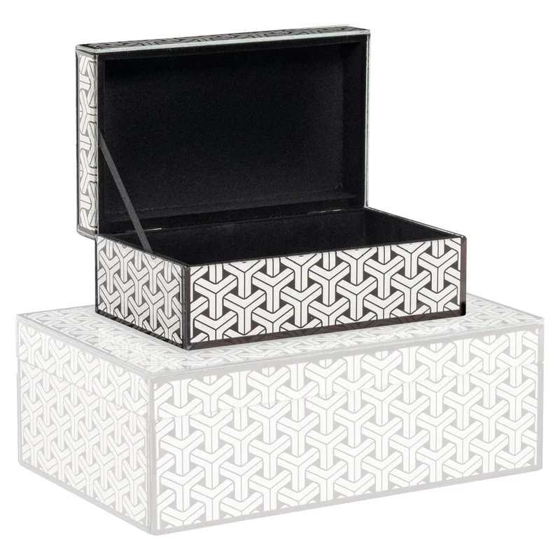 Storage box Feliz black/white small | OUTLET