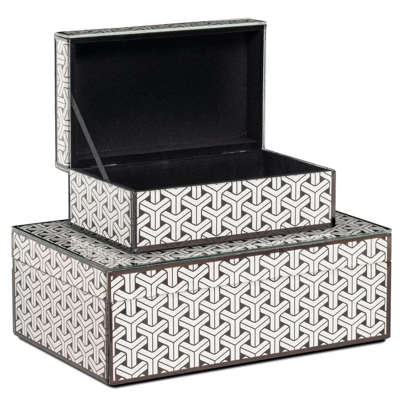 Storage box Feliz black/white small | OUTLET