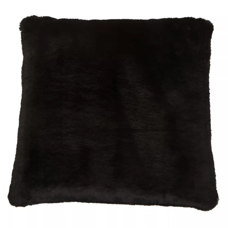 Bosie Lamina Black Square Fur Cushion