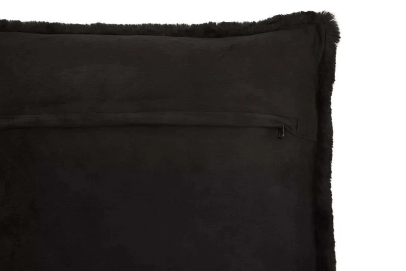 Bosie Lamina Black Square Fur Cushion