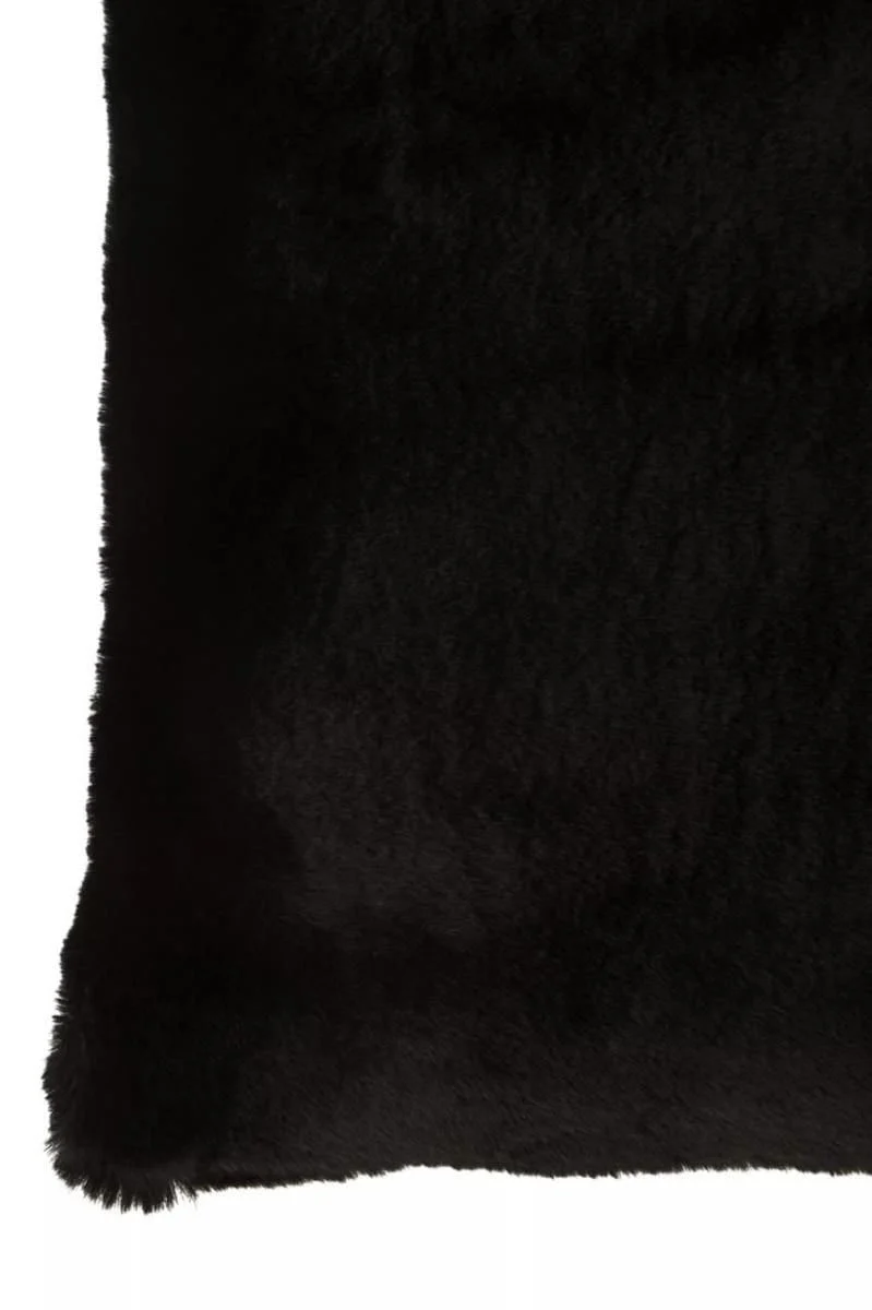Bosie Lamina Black Square Fur Cushion