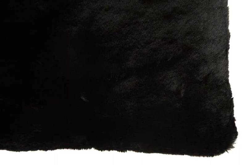Bosie Lamina Black Rectangular Fur Cushion
