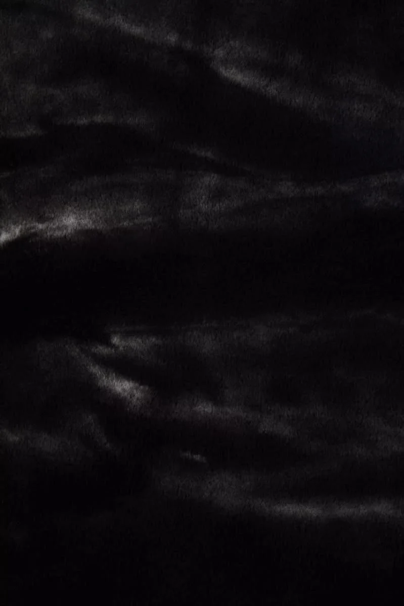 Bosie Lamina Black Fur Throw
