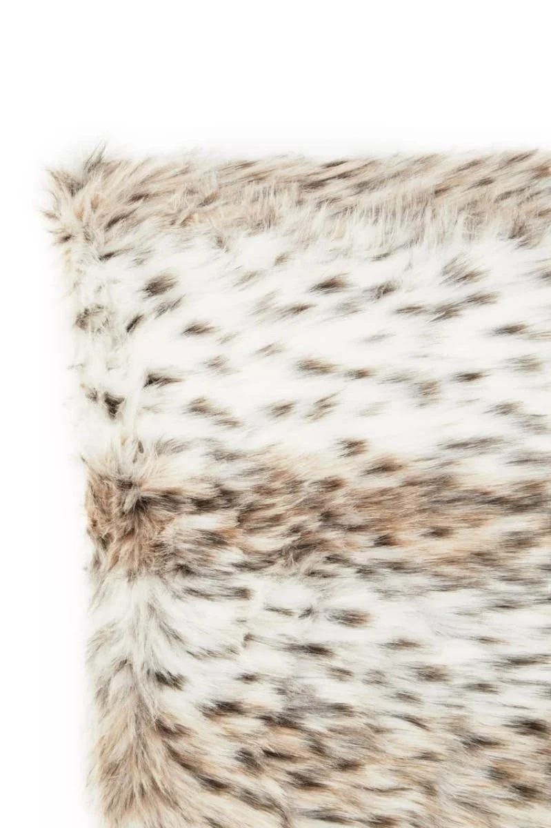 Bosie Lamina Animal Print Square Fur Cushion