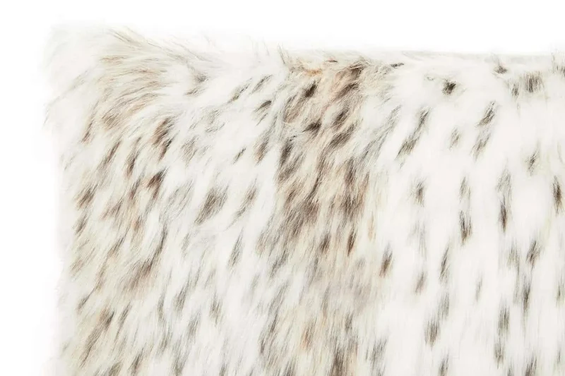 Bosie Lamina Animal Print Rectangular Fur Cushion