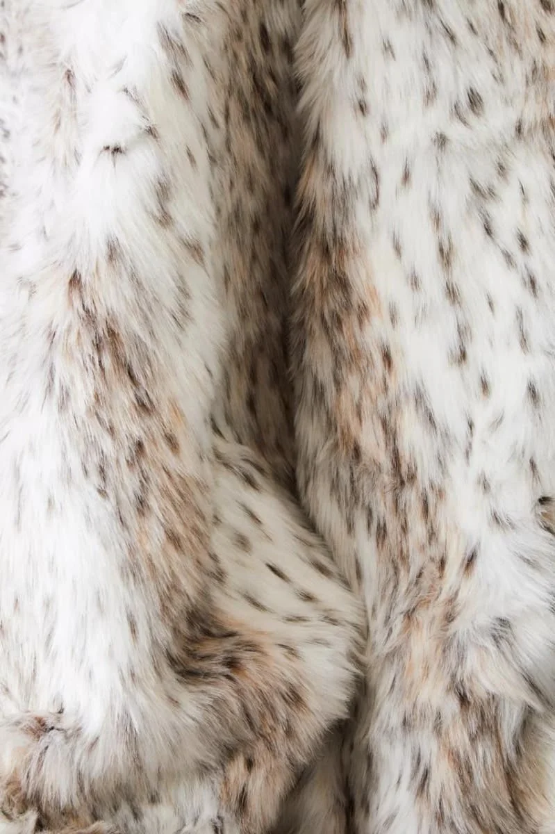Bosie Lamina Animal Print Fur Throw