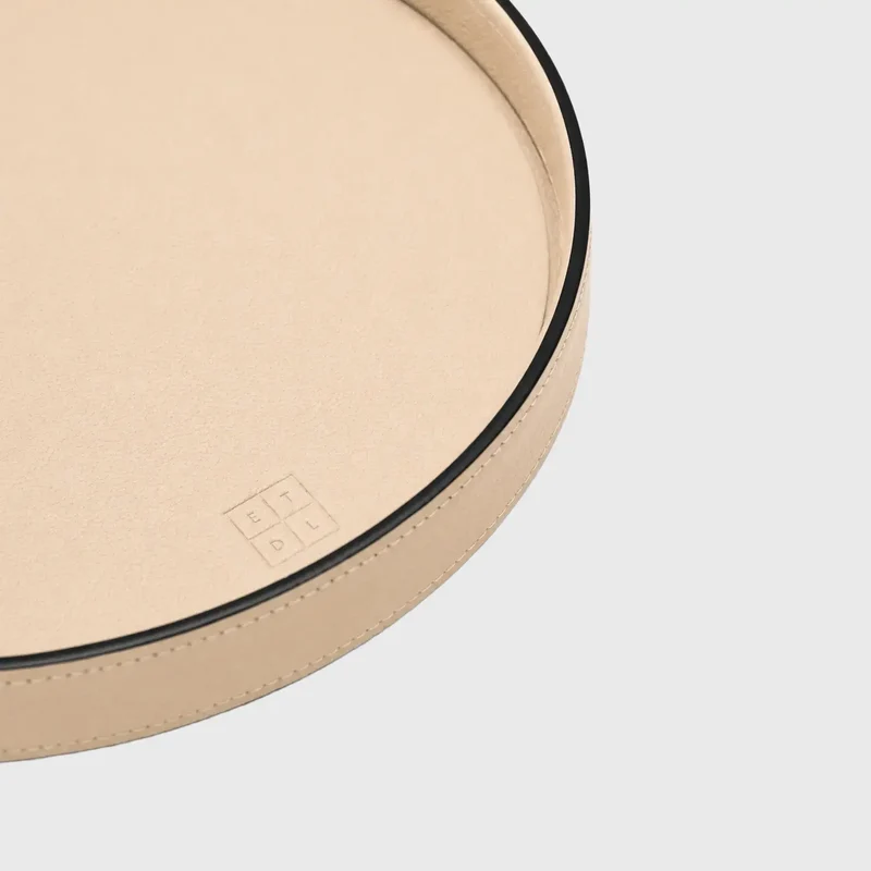 Selvedge Round Tray Pumice