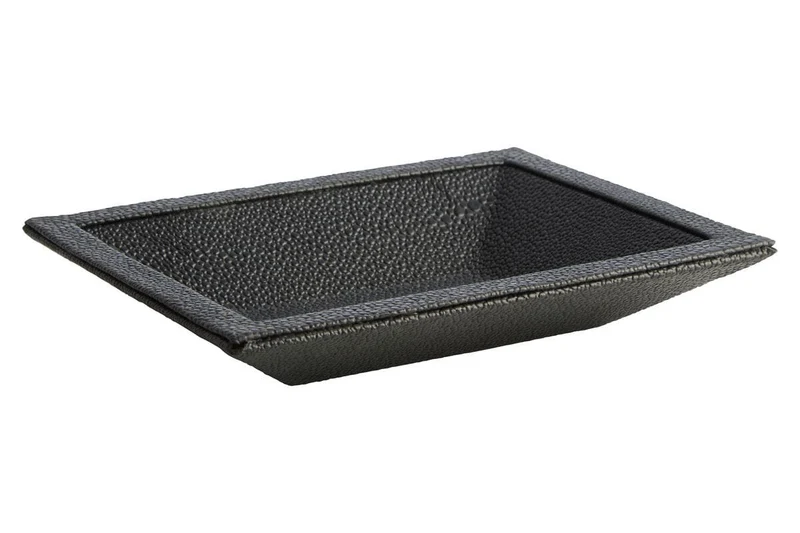 Cardona Black Shagreen Effect Trinket Dish