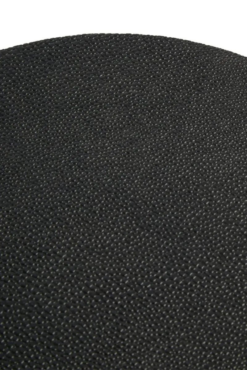 Cardona Black Shagreen Effect Side Table