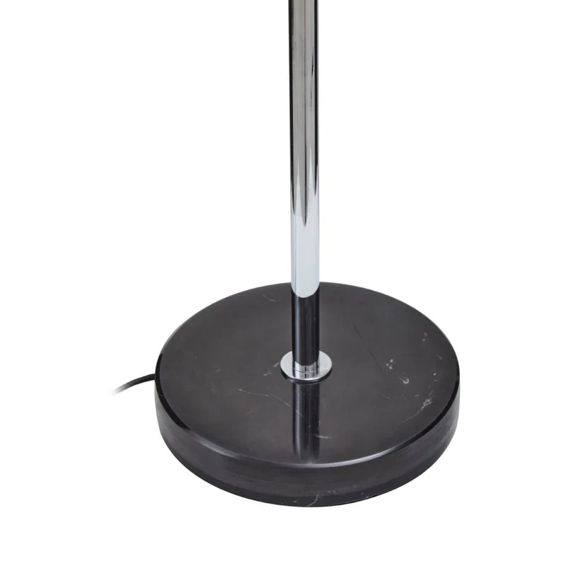 Revive Two Light Silver and Black Marble Table Lamp