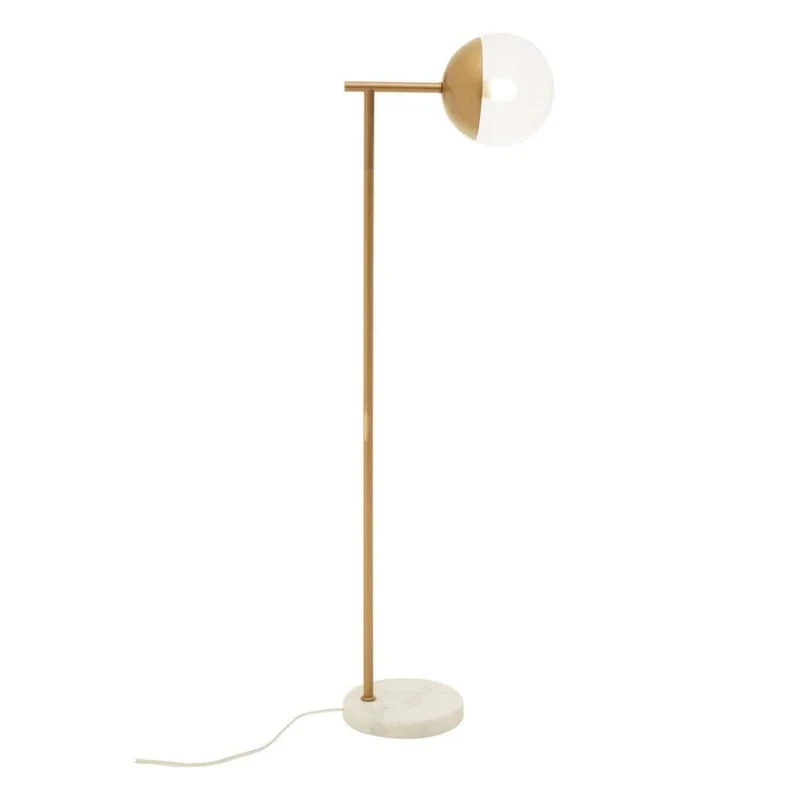 Revive Gold Finish Metal Floor Lamp