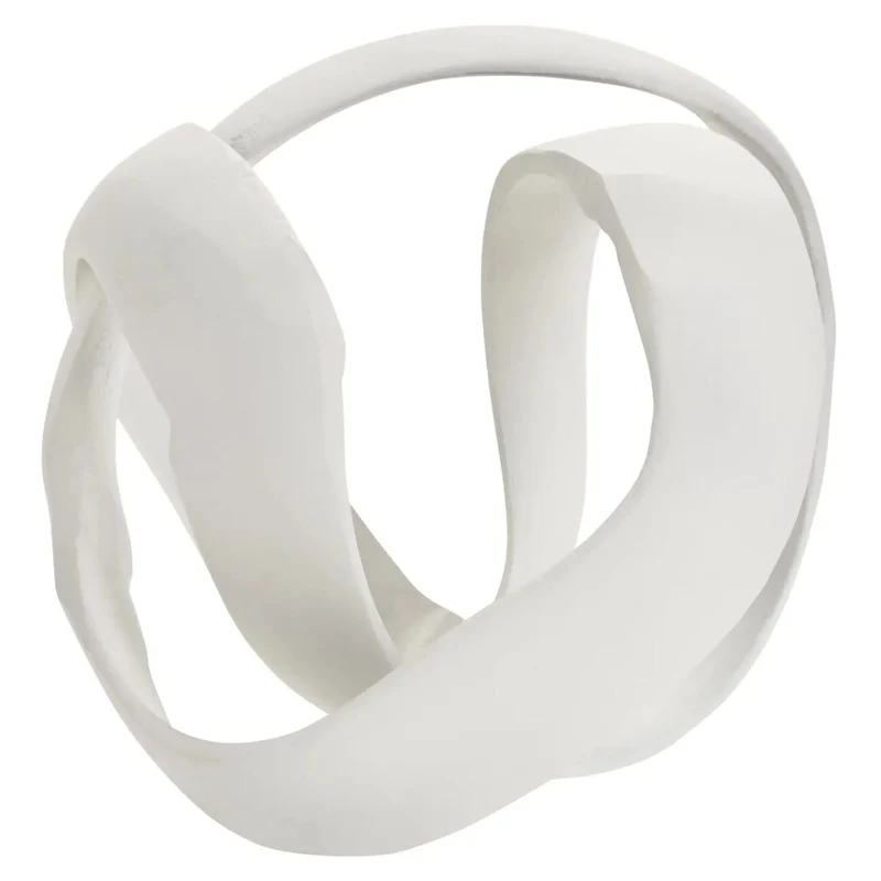 Prato Ivory Finish Knot Sculpture