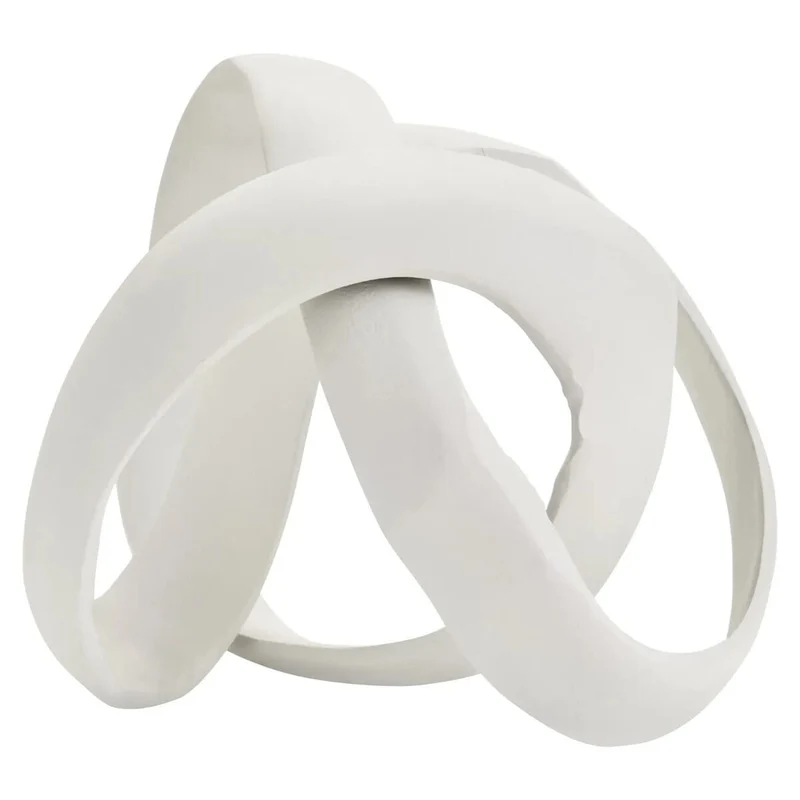 Prato Ivory Finish Knot Sculpture