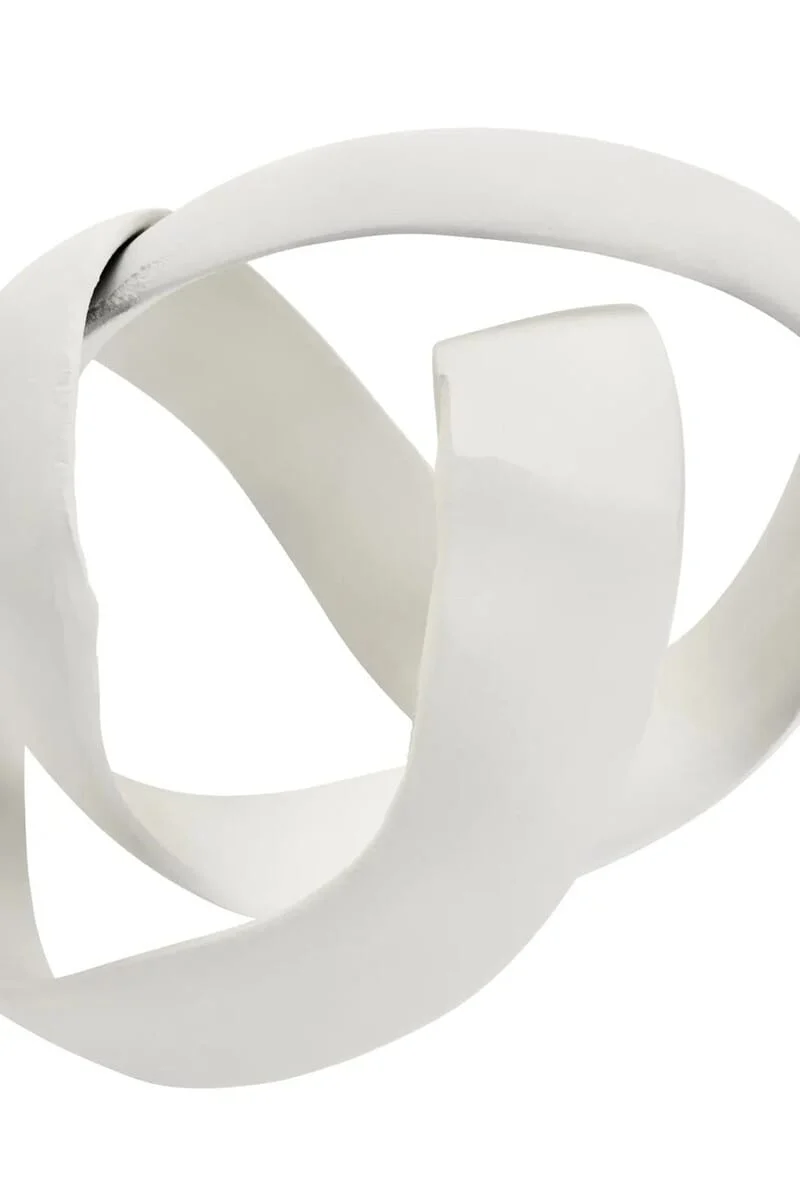 Prato Ivory Finish Knot Sculpture