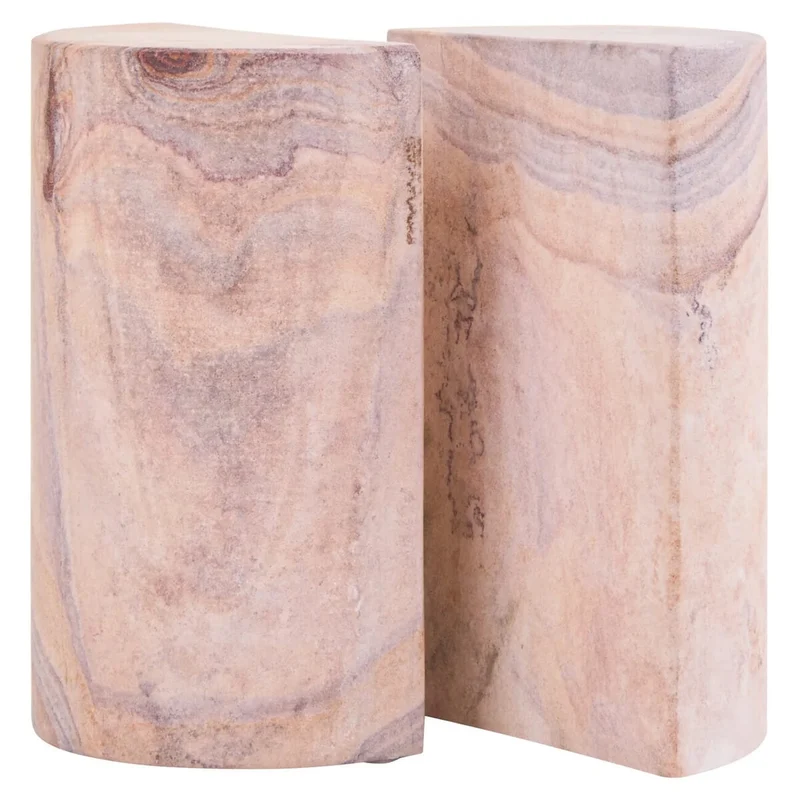 Pietra Set of Two Rainbow Sandstone Bookends
