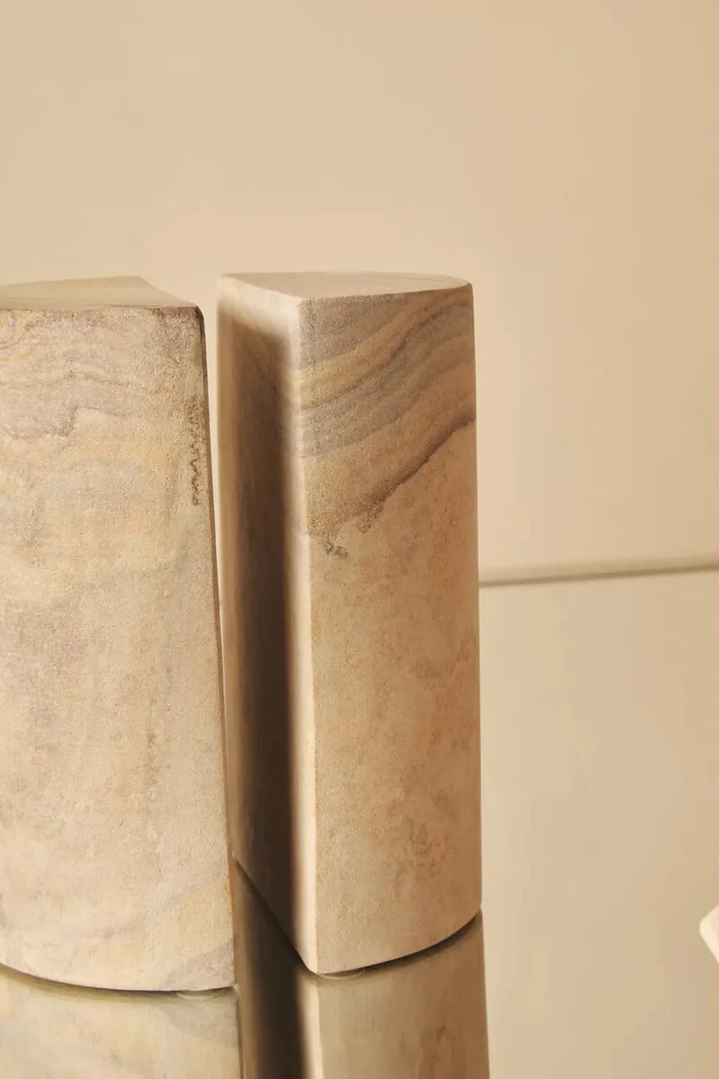 Pietra Set of Two Rainbow Sandstone Bookends