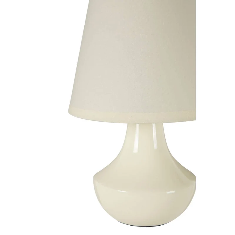 Globo Set of Two Cream Ceramic Table Lamps