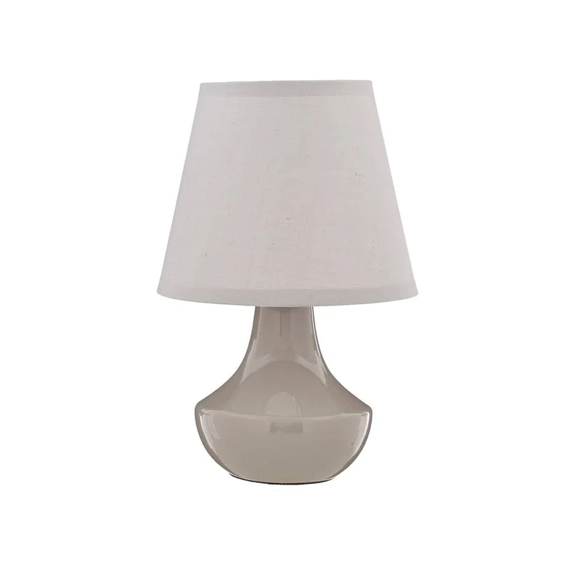 Globo Set of Two Grey Ceramic Table Lamps