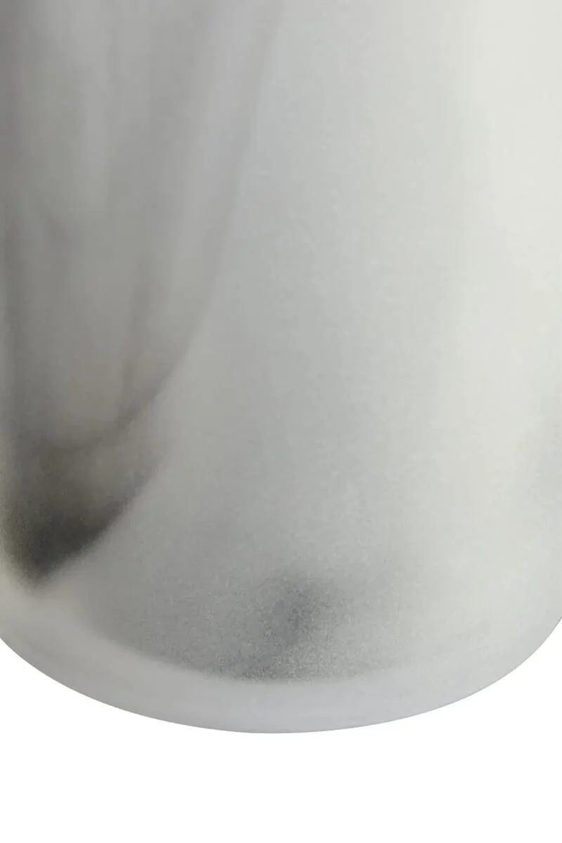 Galene Fluted Grey Glass Vase