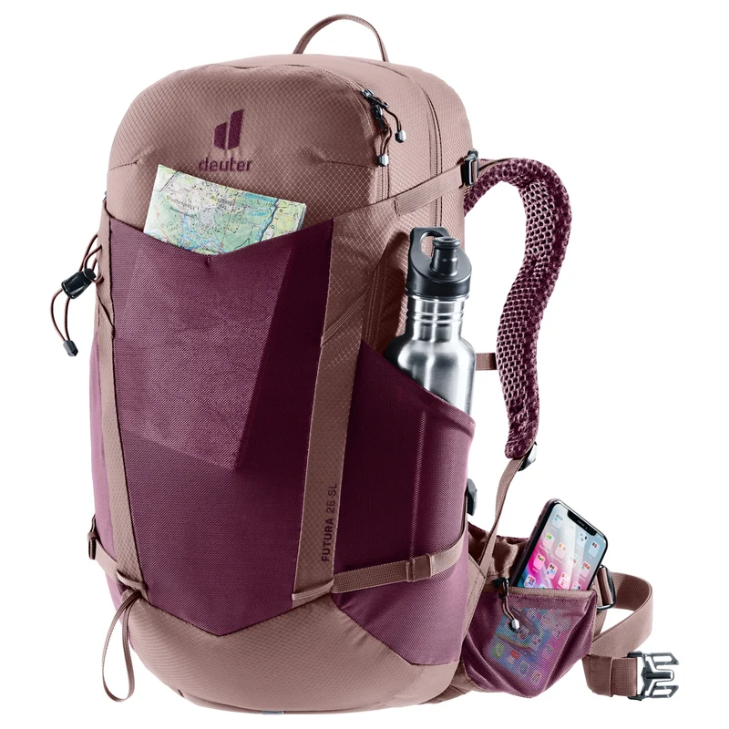 Deuter Futura 25 SL - Mochila de senderismo 52 cm (cassis-ashrose)