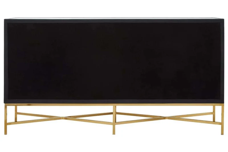 Cadiz Grey Shagreen Effect 4 Door Sideboard