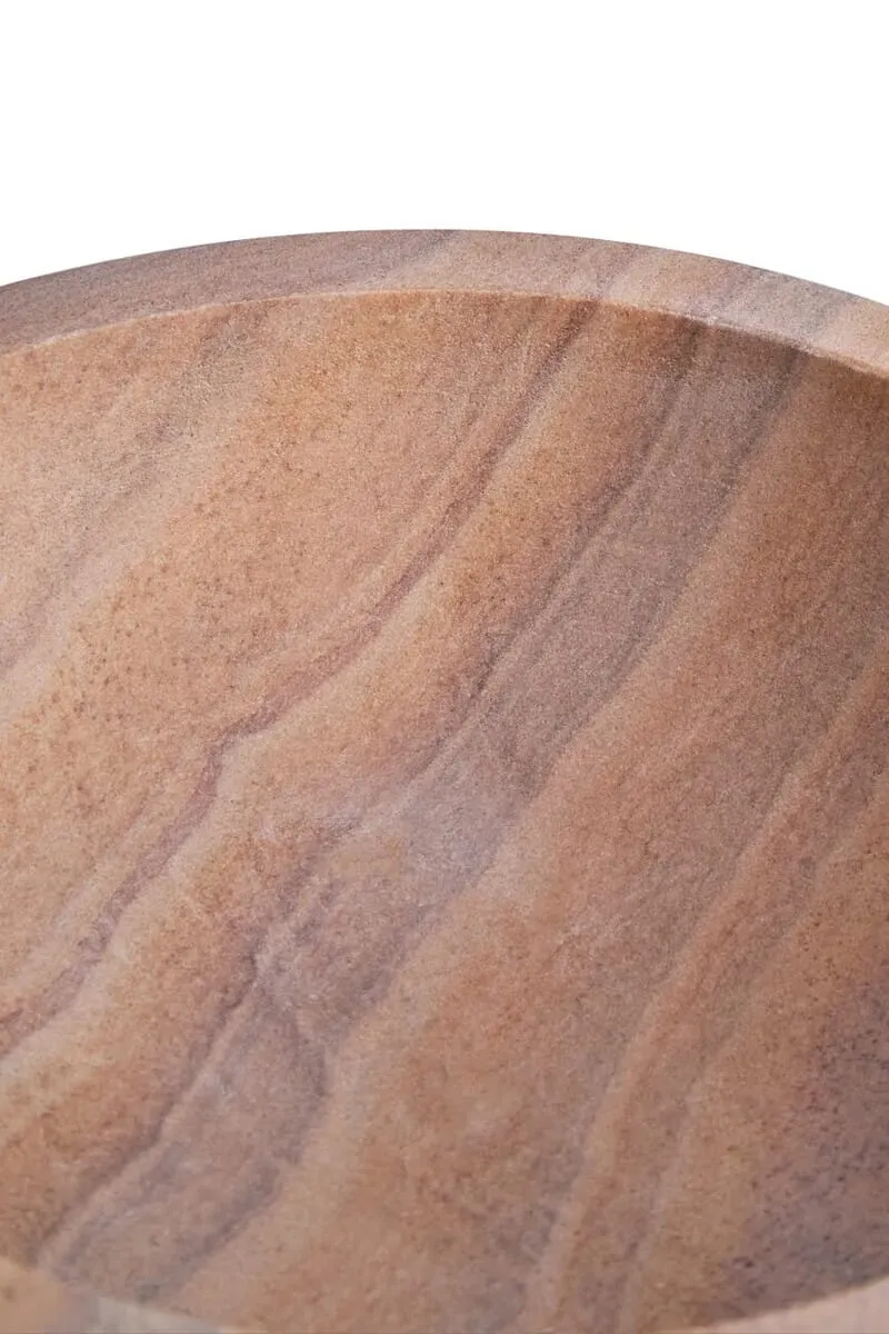 Pietra Rainbow Sandstone Pedestal Bowl