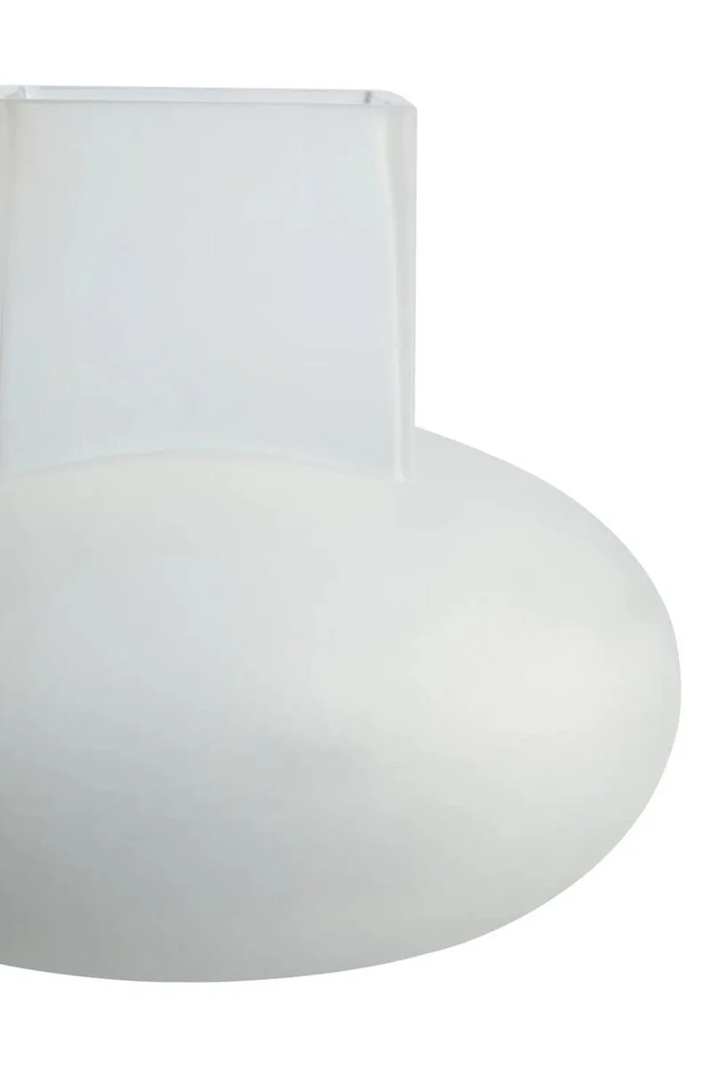 Gabi Small Opaque White Glass Vase