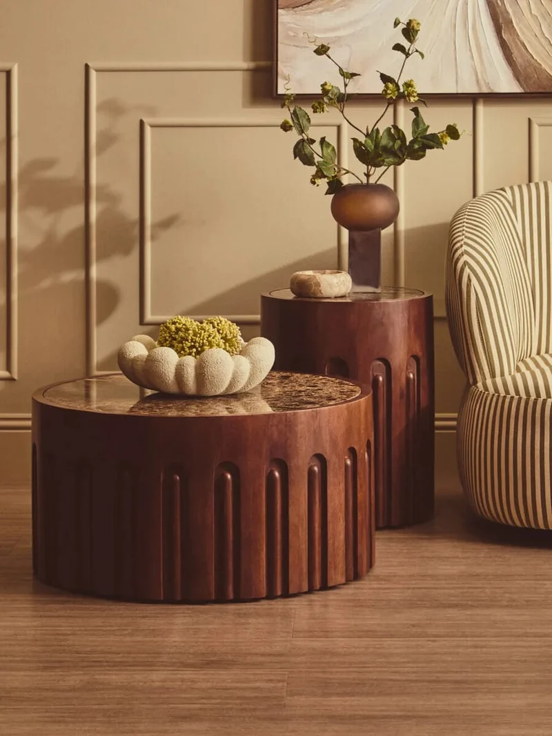 Gabi Large Opaque Brown Glass Vase